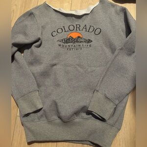 Colorado off the shoulder sweatshirt